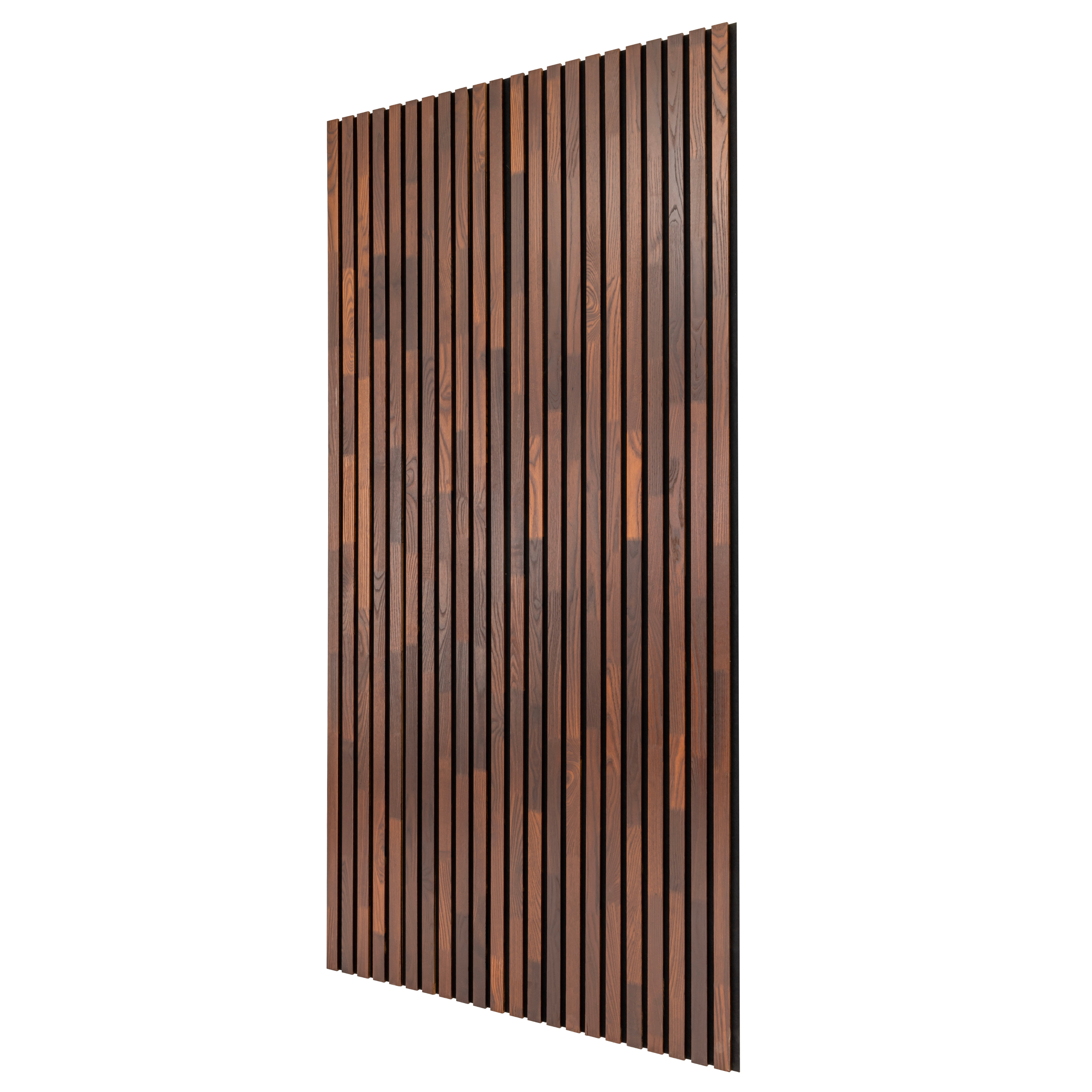 Solid Wood Wall Slat Panel set on a white background