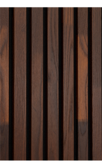 A close up shot of dark Solid Wood Acoustic Wall Panels